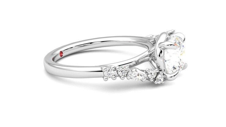 Taylor & Hart Avalon Round Engagement Ring 360 degree image 8