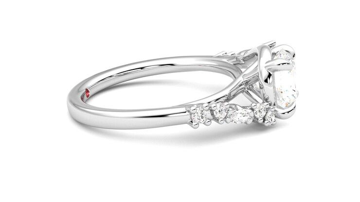 Taylor & Hart Avalon Round Engagement Ring 360 degree image 9