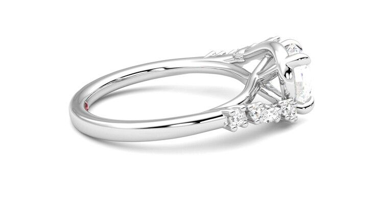 Taylor & Hart Avalon Round Engagement Ring 360 degree image 10