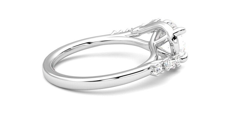 Taylor & Hart Avalon Round Engagement Ring 360 degree image 11