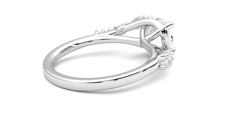 Taylor & Hart Avalon Round Engagement Ring 360 degree image 12