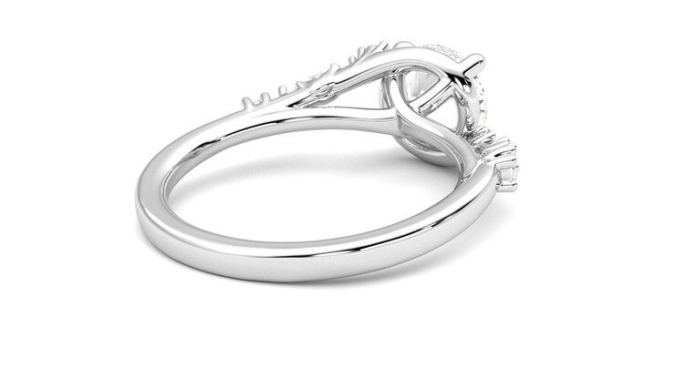 Taylor & Hart Avalon Round Engagement Ring 360 degree image 13