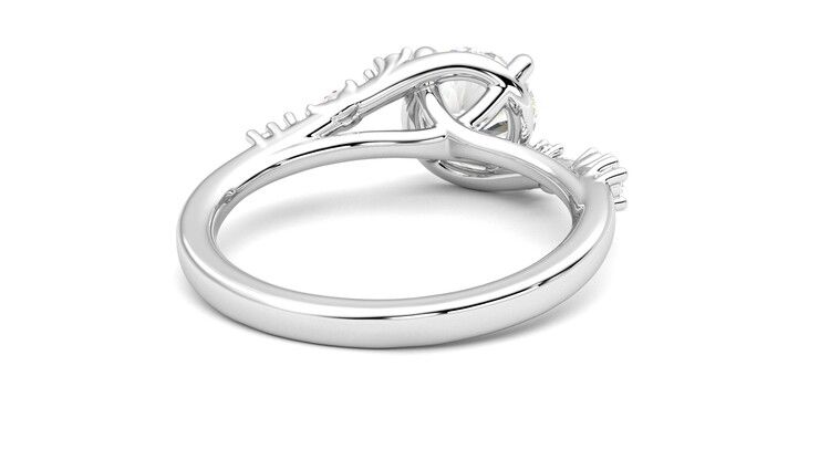 Taylor & Hart Avalon Round Engagement Ring 360 degree image 14