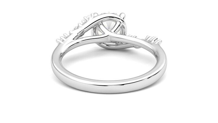Taylor & Hart Avalon Round Engagement Ring 360 degree image 15