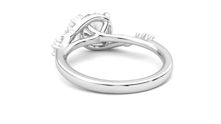 Taylor & Hart Avalon Round Engagement Ring 360 degree image 16