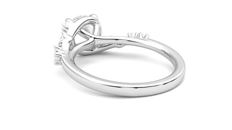 Taylor & Hart Avalon Round Engagement Ring 360 degree image 17