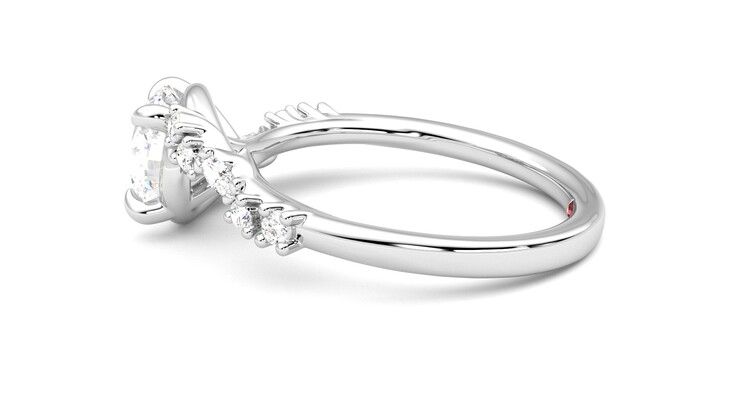 Taylor & Hart Avalon Round Engagement Ring 360 degree image 20