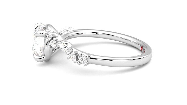 Taylor & Hart Avalon Round Engagement Ring 360 degree image 21