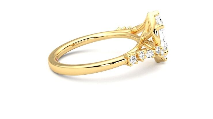 Taylor & Hart Avalon Marquise Engagement Ring 360 degree image 10