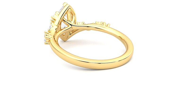 Taylor & Hart Avalon Marquise Engagement Ring 360 degree image 17