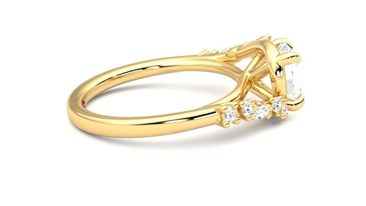 Taylor & Hart Avalon Round Engagement Ring 360 degree image 10