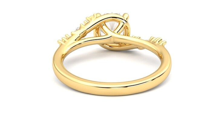 Taylor & Hart Avalon Round Engagement Ring 360 degree image 15