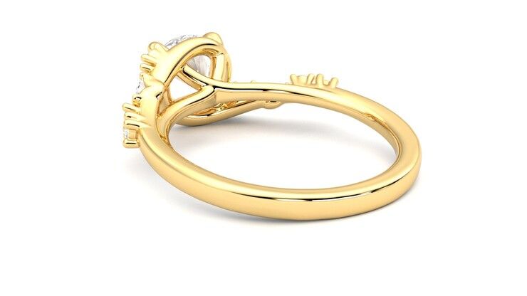 Taylor & Hart Avalon Round Engagement Ring 360 degree image 17