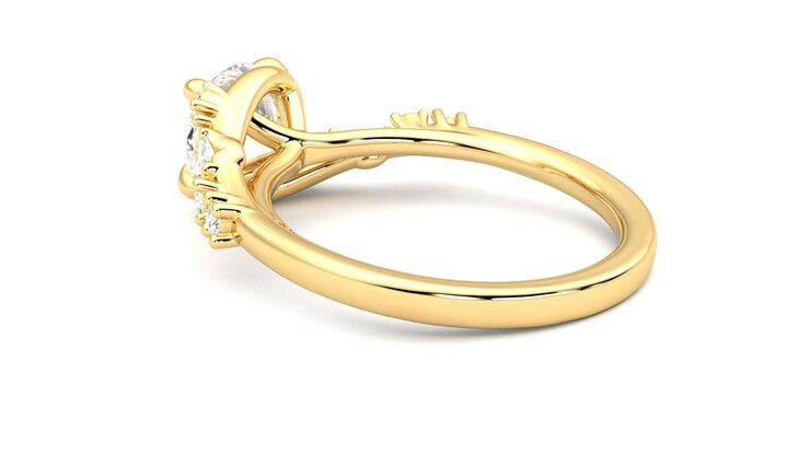 Taylor & Hart Avalon Round Engagement Ring 360 degree image 18