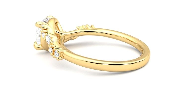 Taylor & Hart Avalon Round Engagement Ring 360 degree image 19