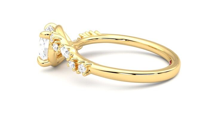 Taylor & Hart Avalon Round Engagement Ring 360 degree image 20