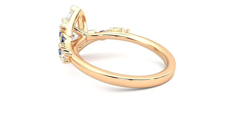 Taylor & Hart Avalon Marquise Engagement Ring 360 degree image 18