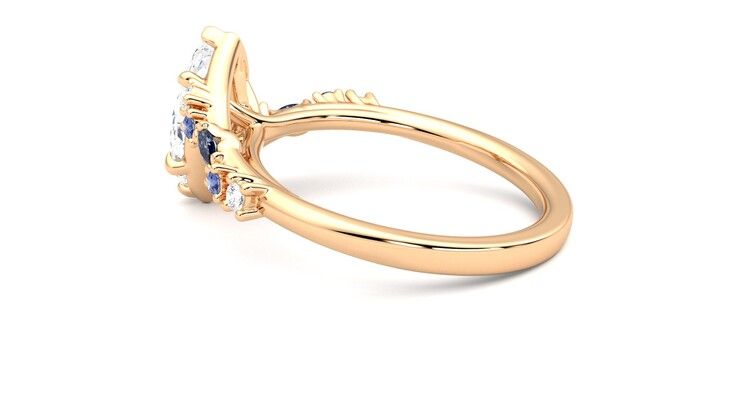 Taylor & Hart Avalon Marquise Engagement Ring 360 degree image 19