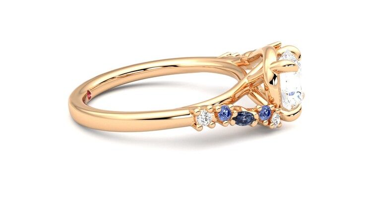 Taylor & Hart Avalon Round Engagement Ring 360 degree image 9