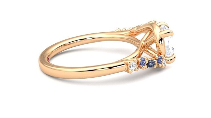 Taylor & Hart Avalon Round Engagement Ring 360 degree image 10