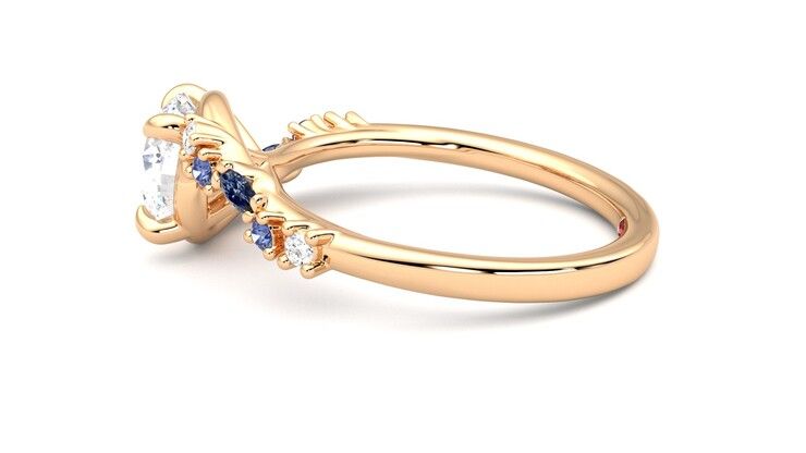 Taylor & Hart Avalon Round Engagement Ring 360 degree image 20