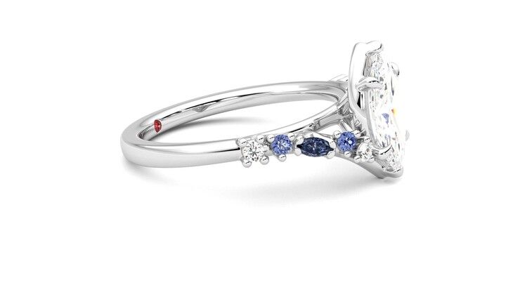 Taylor & Hart Avalon Marquise Engagement Ring 360 degree image 8