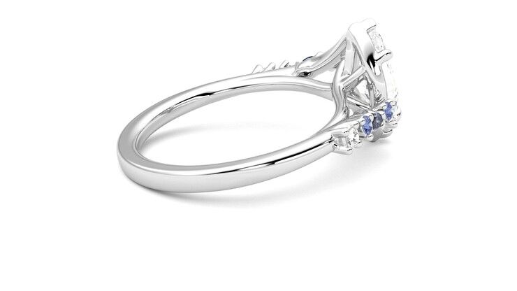 Taylor & Hart Avalon Marquise Engagement Ring 360 degree image 11