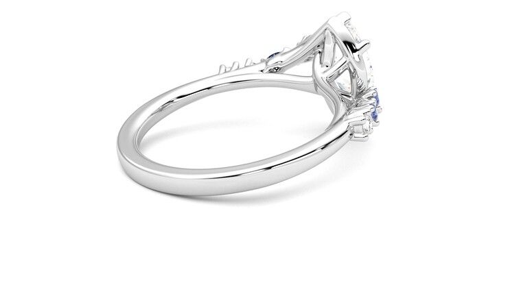 Taylor & Hart Avalon Marquise Engagement Ring 360 degree image 12
