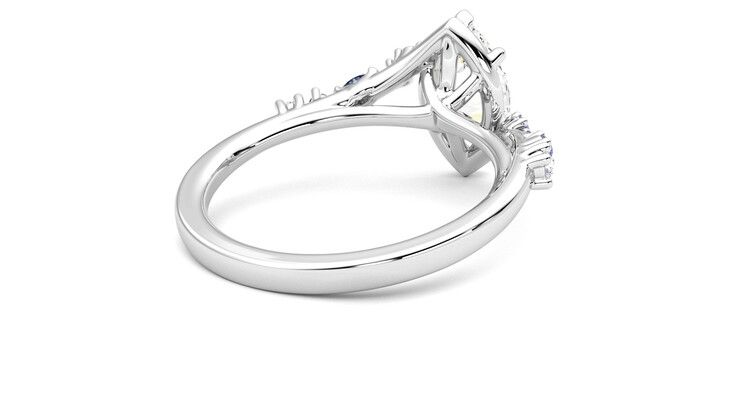 Taylor & Hart Avalon Marquise Engagement Ring 360 degree image 13
