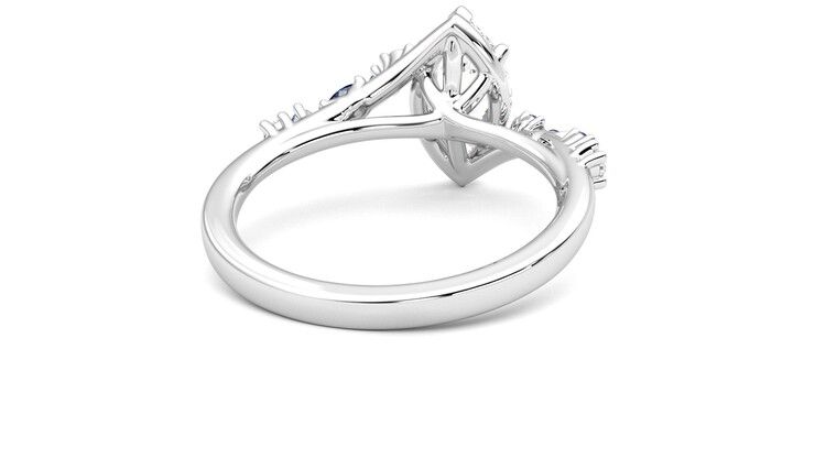Taylor & Hart Avalon Marquise Engagement Ring 360 degree image 14
