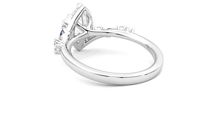 Taylor & Hart Avalon Marquise Engagement Ring 360 degree image 17
