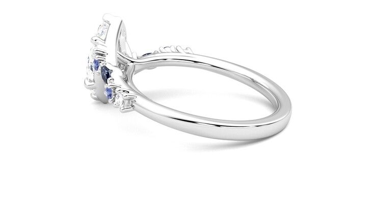 Taylor & Hart Avalon Marquise Engagement Ring 360 degree image 19