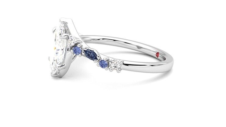 Taylor & Hart Avalon Marquise Engagement Ring 360 degree image 22