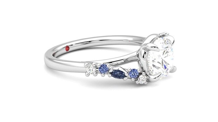 Taylor & Hart Avalon Round Engagement Ring 360 degree image 7