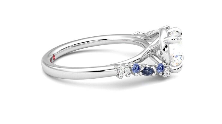 Taylor & Hart Avalon Round Engagement Ring 360 degree image 9