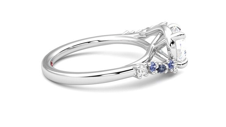 Taylor & Hart Avalon Round Engagement Ring 360 degree image 10