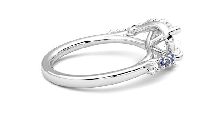 Taylor & Hart Avalon Round Engagement Ring 360 degree image 11