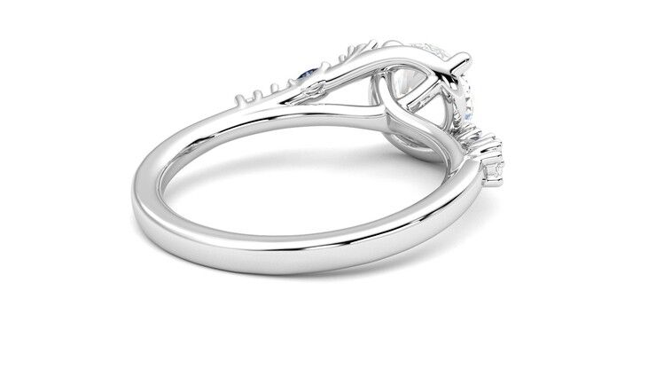 Taylor & Hart Avalon Round Engagement Ring 360 degree image 13