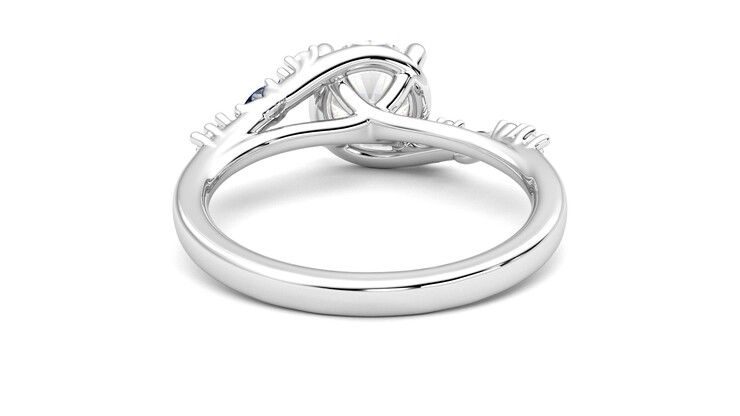 Taylor & Hart Avalon Round Engagement Ring 360 degree image 15