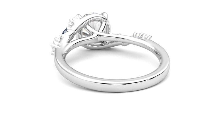 Taylor & Hart Avalon Round Engagement Ring 360 degree image 16