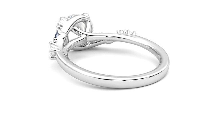 Taylor & Hart Avalon Round Engagement Ring 360 degree image 17
