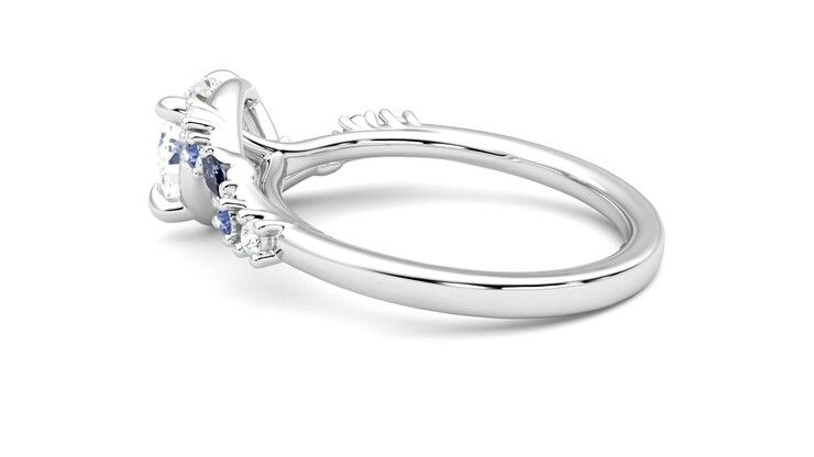 Taylor & Hart Avalon Round Engagement Ring 360 degree image 19