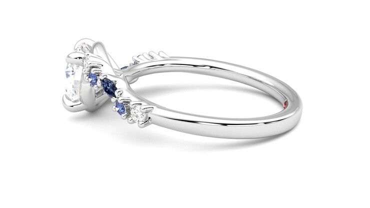 Taylor & Hart Avalon Round Engagement Ring 360 degree image 20