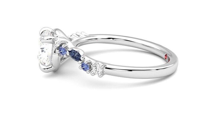 Taylor & Hart Avalon Round Engagement Ring 360 degree image 21