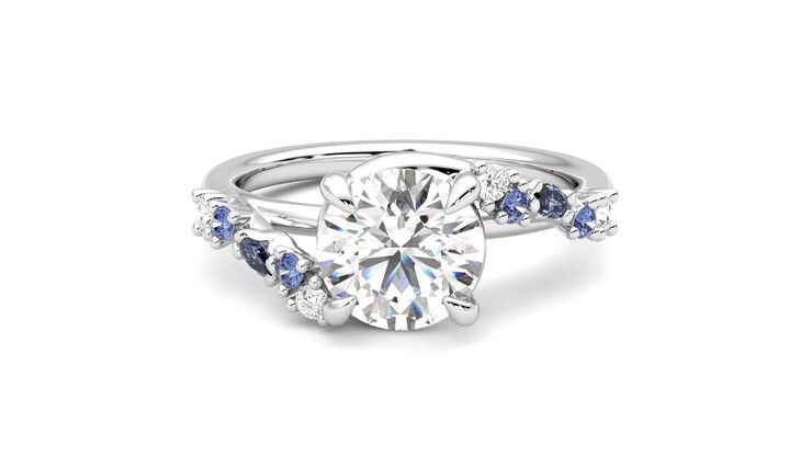 Taylor & Hart Avalon Round Engagement Ring 360 degree image 29