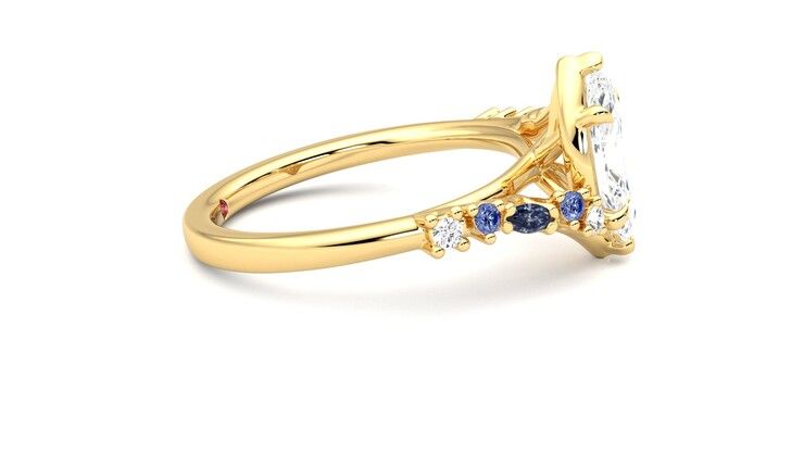 Taylor & Hart Avalon Marquise Engagement Ring 360 degree image 9