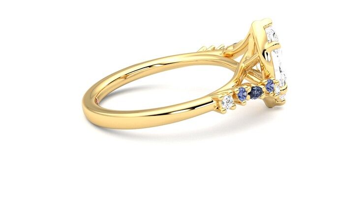Taylor & Hart Avalon Marquise Engagement Ring 360 degree image 10