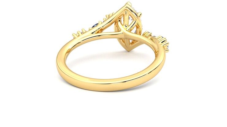 Taylor & Hart Avalon Marquise Engagement Ring 360 degree image 14