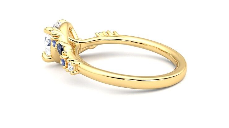 Taylor & Hart Avalon Round Engagement Ring 360 degree image 19