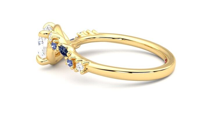 Taylor & Hart Avalon Round Engagement Ring 360 degree image 20
